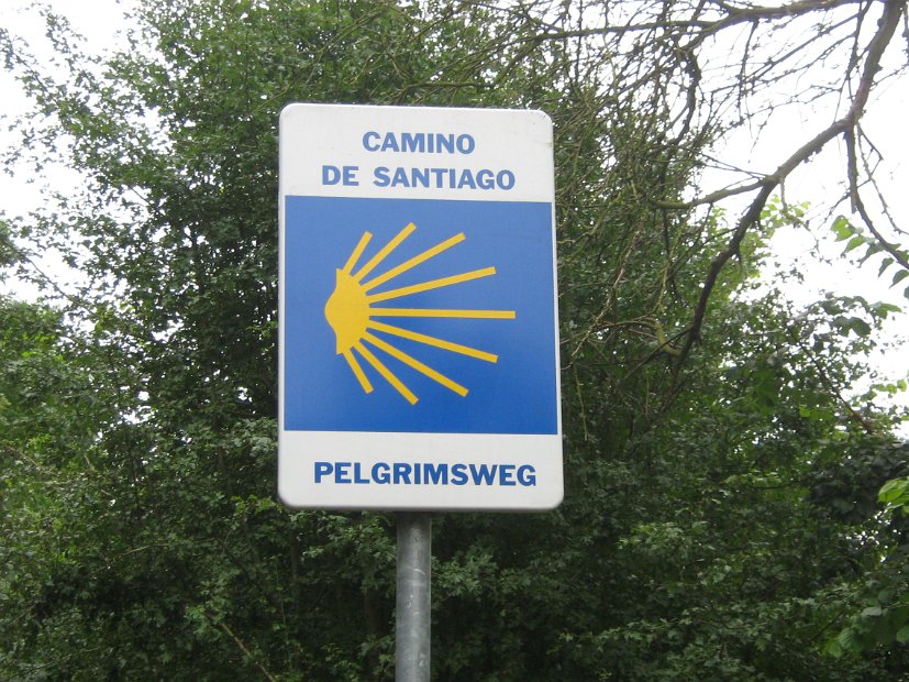 Routebord Camino de Santiago